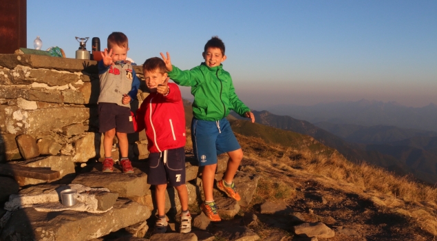 Sul Marmagna con la famiglia